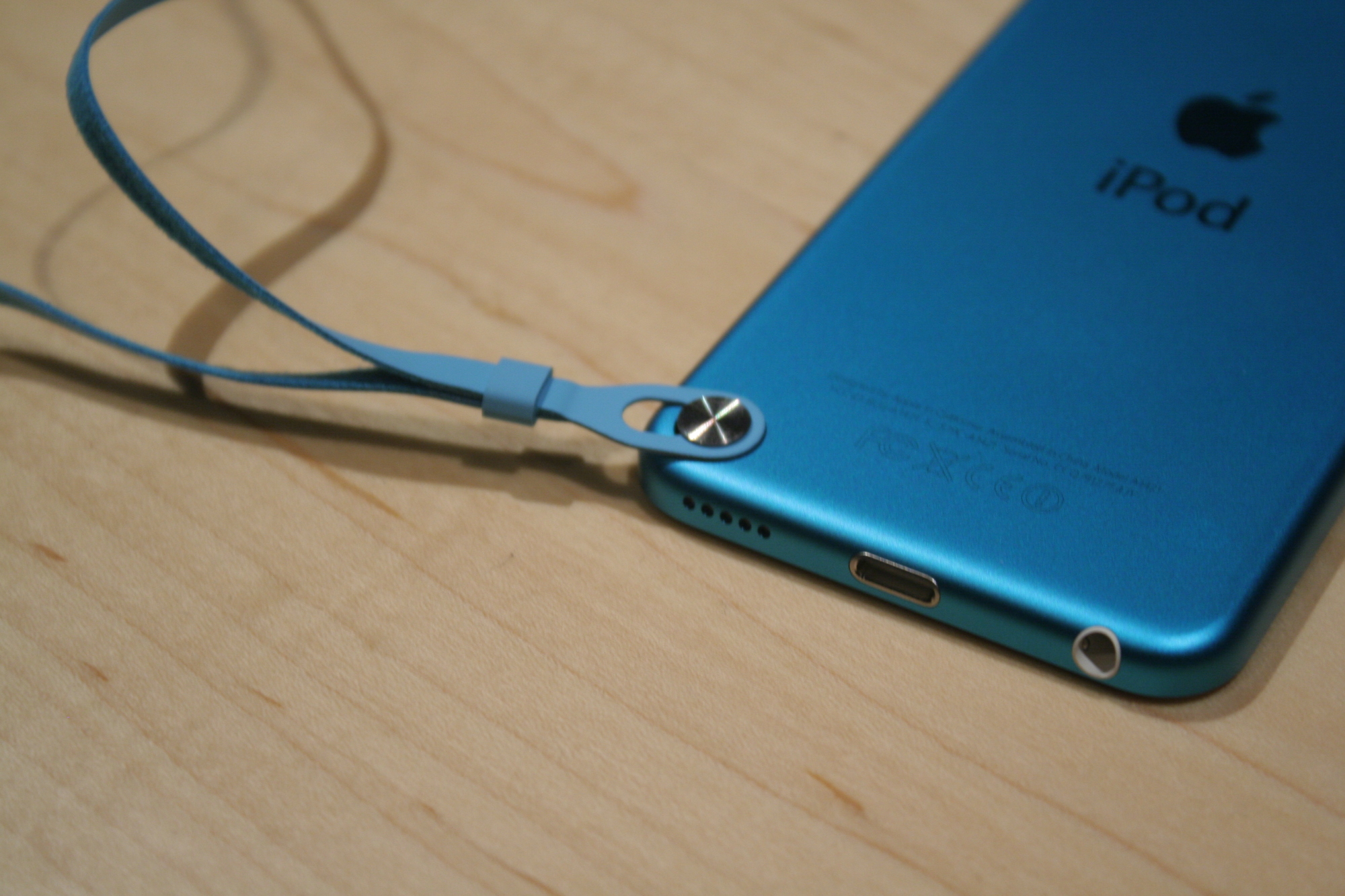 Het polsbandje van de nieuwe iPod touch