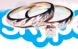 thumbnail voor Huwelijk via Skype