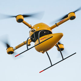 thumbnail voor DHL levert pakketjes op waddeneiland per drone