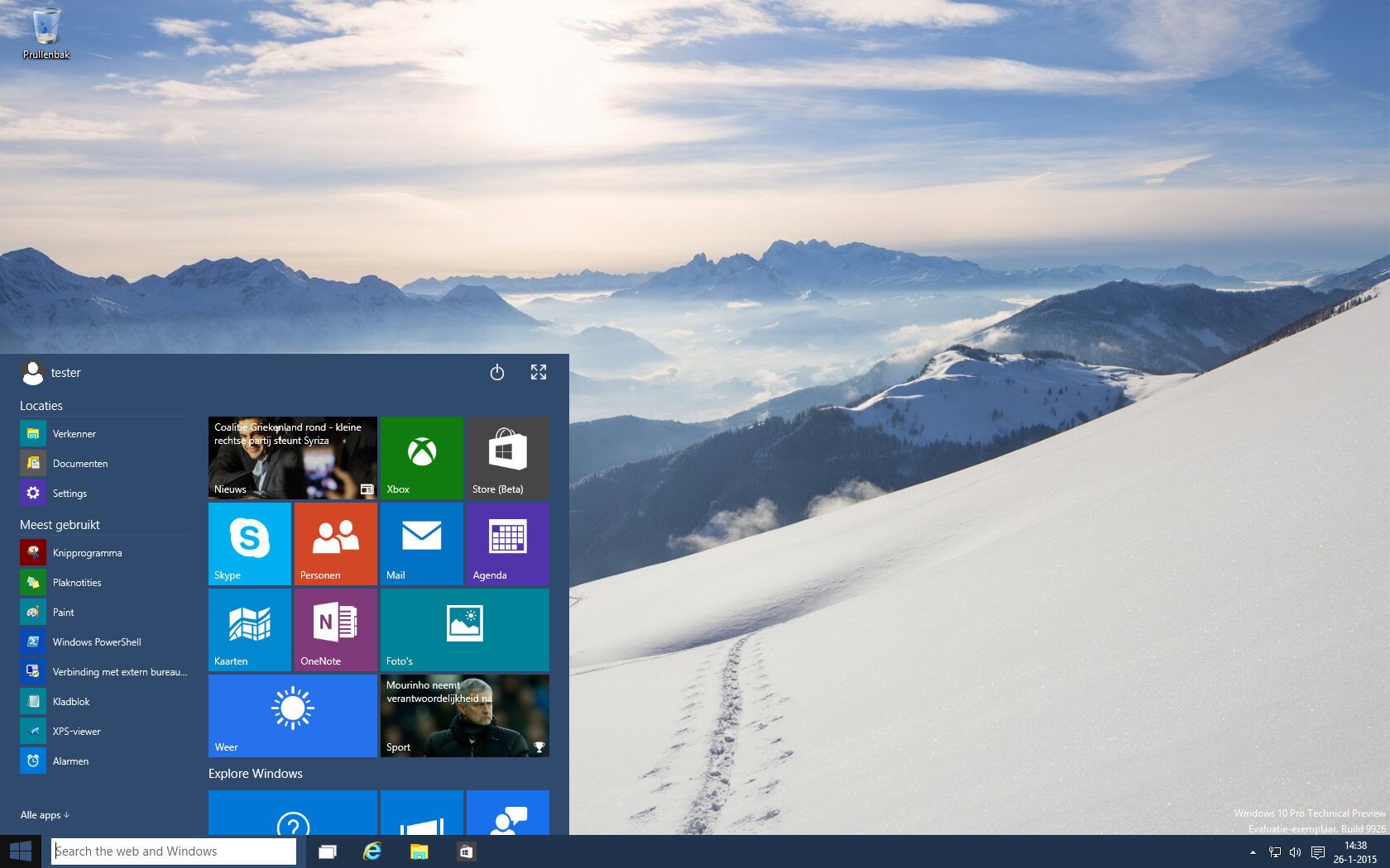 thumbnail voor Windows 10 preview om te downloaden