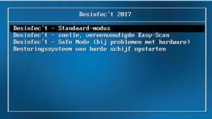 De Standaard-modus laat alle mogelijkheden van Desinfec't zien. Easy-Scan is handig voor mensen die zich minder thuis voelen met computers. Daarmee open je meteen de jacht op virussen.