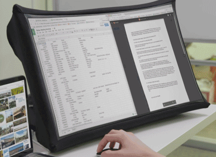 Cover voor Display dat zich opvouwt als een paraplu