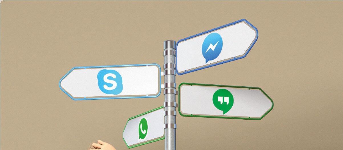 thumbnail voor Bellen met chat-apps als WhatsApp, FaceTime en Skype