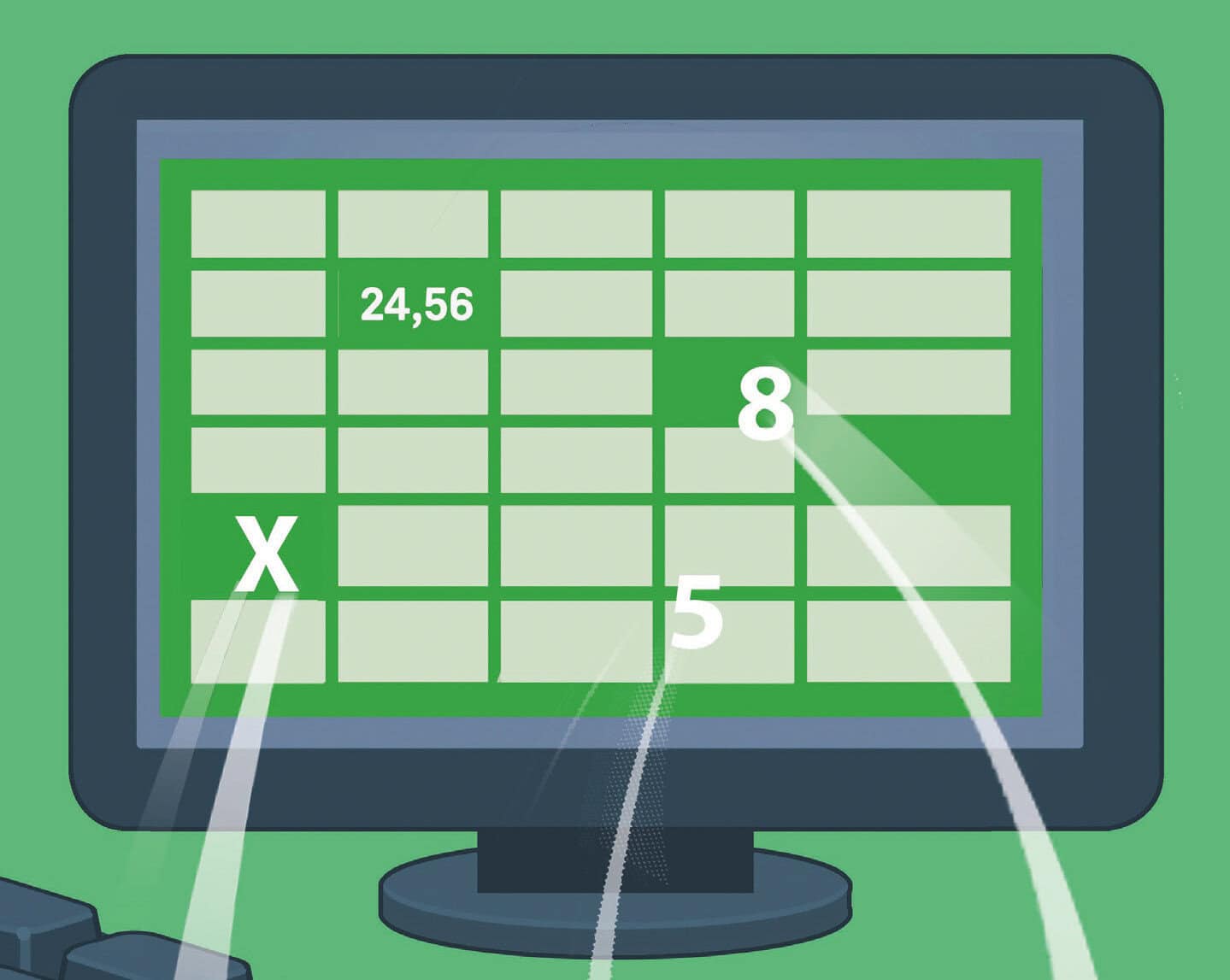 Cover voor Gegevens efficiënt invoeren in spreadsheets
