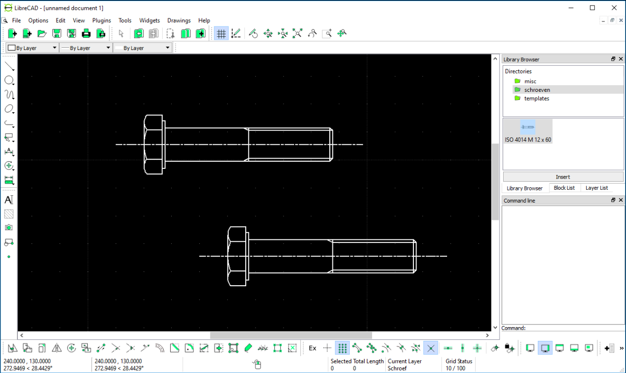 ontwerpen met LibreCAD