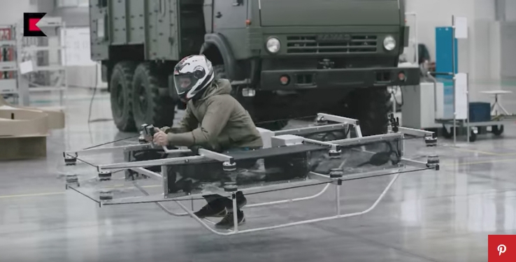 Vliegende auto van Kalashnikov