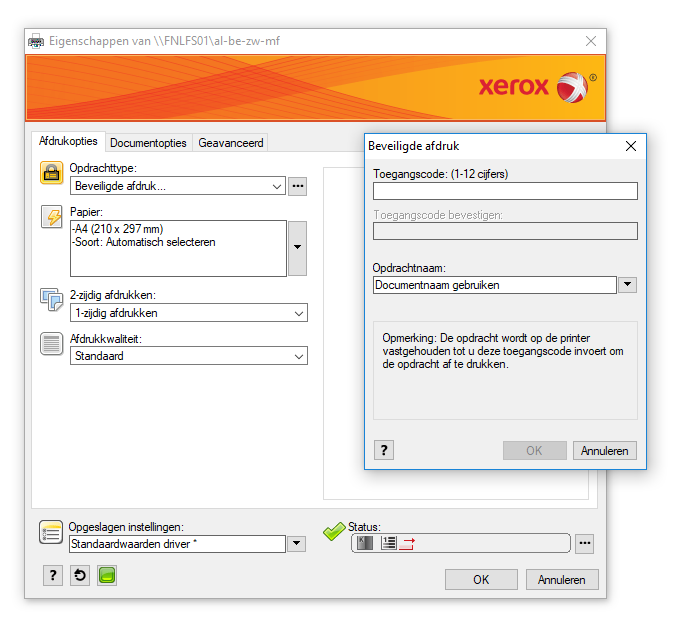 vertrouwelijk document