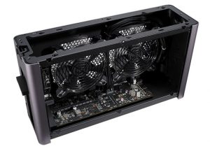 eGPU Thunderbolt koeling ventilator geluidsniveau grafische kaart.