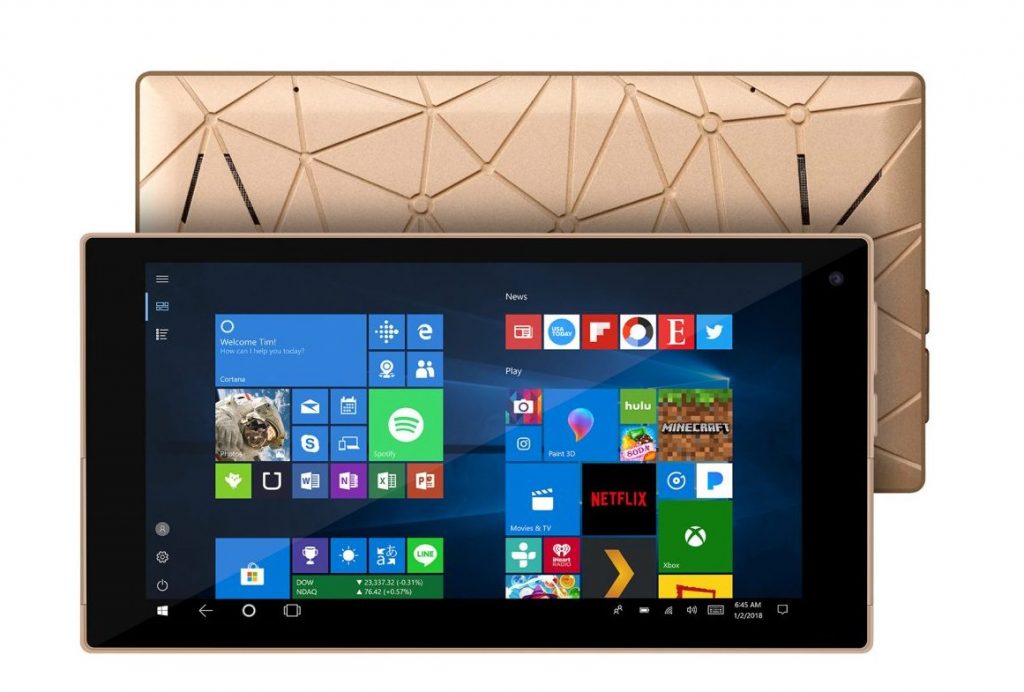 pocket-pc Ockel Sirius A goud poorten touchscreen mini-pc review test