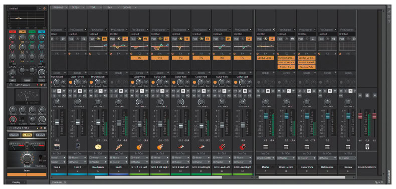 muziek maken mixer mengpaneel software Cakewalk Bandlab DAW VST audio channel strip