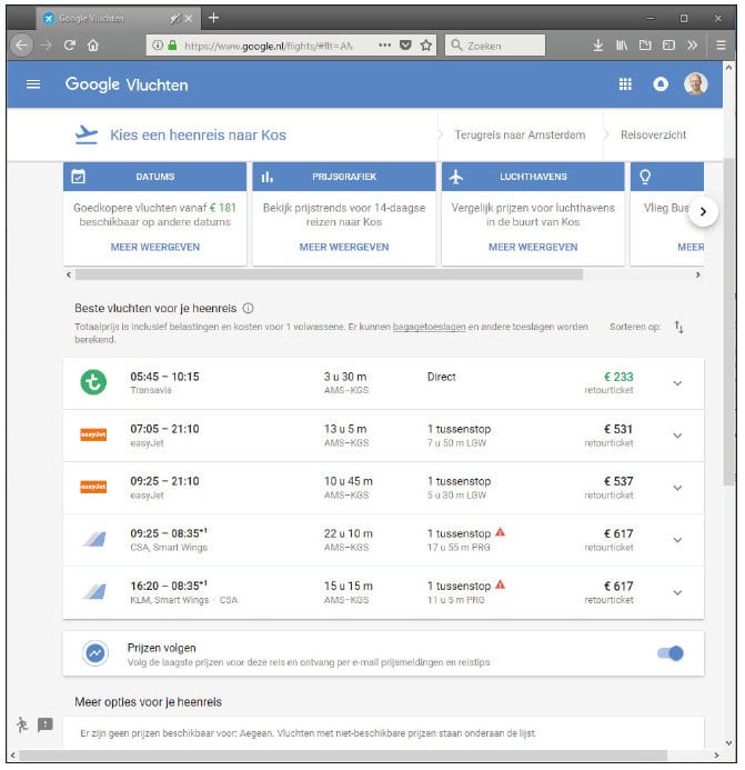 online vakantie plannen reis website vlucht huurauto hotel claim korting portal klantenkorting vliegreis ticket datum