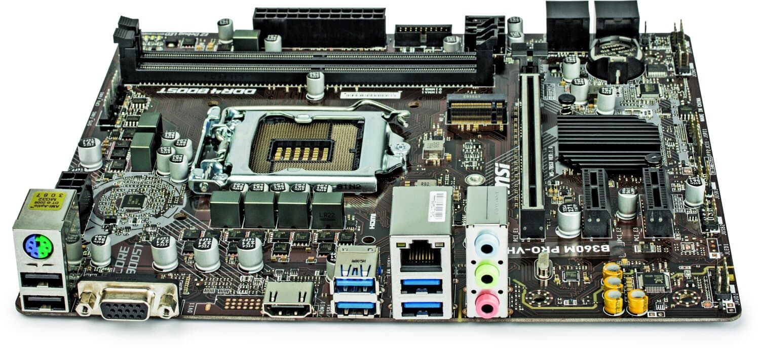 thumbnail voor MSI B360M Pro-VH moederbord voor Core i-8000