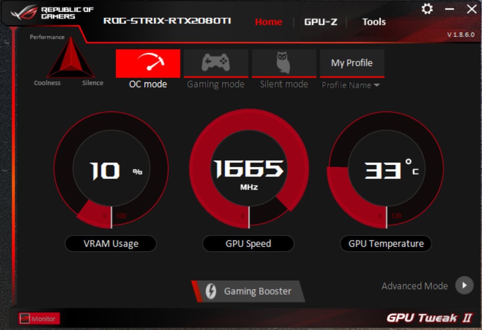 GeForce RTX 2080 Asus GPU Tweak II