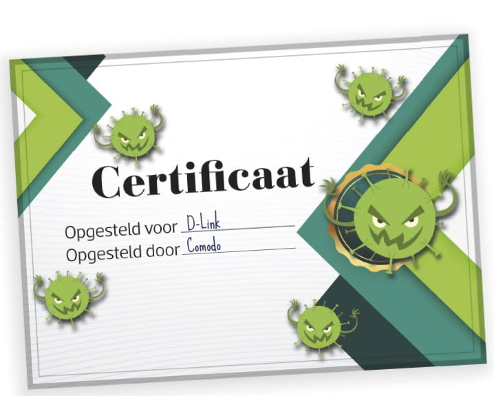 certificaat voorbeeld illustratie