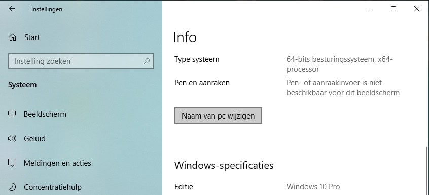 pc naam wijzigen netwerk Windows computernaam