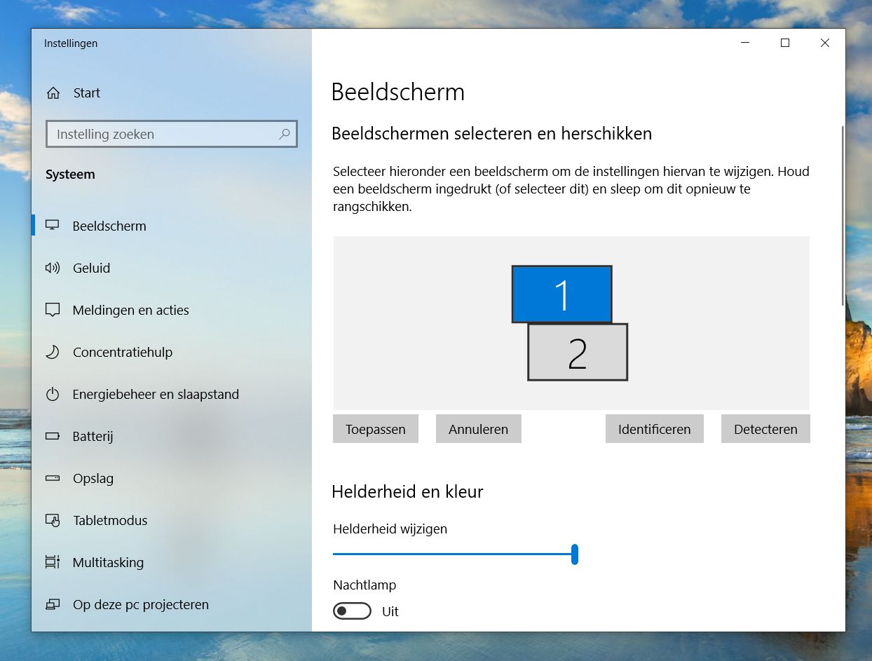 Screenpad tweede scherm