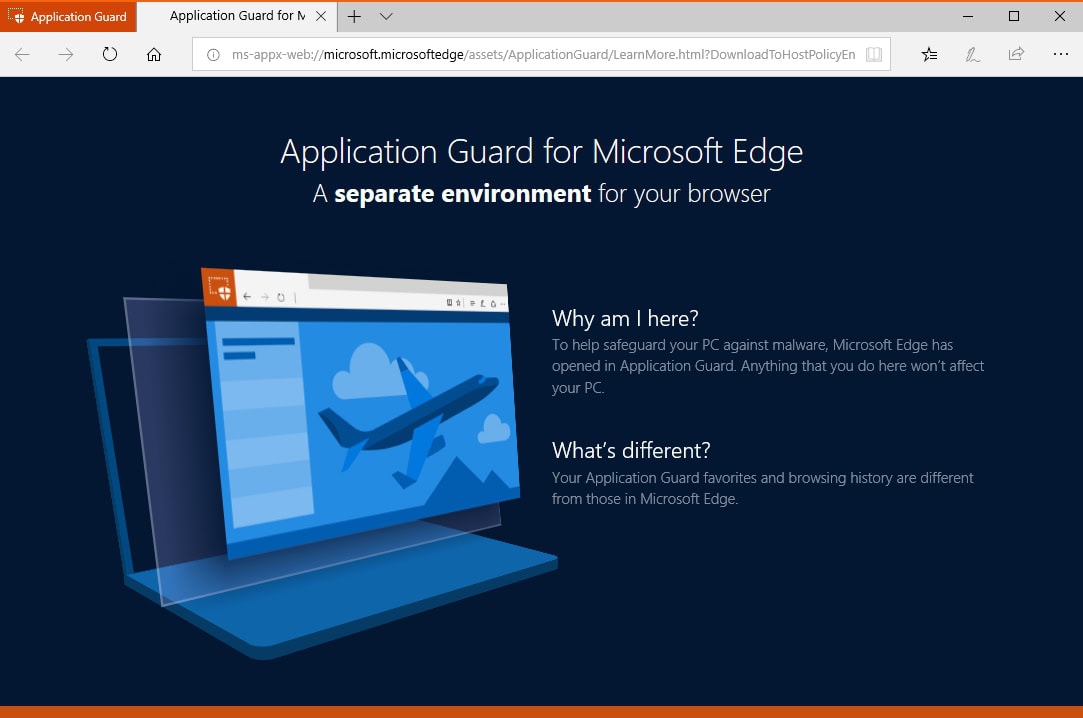 Windows beveiligen Application Guard Edge