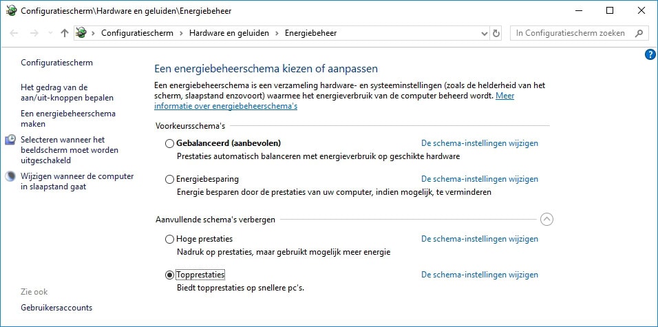 Windows 10 Topprestaties