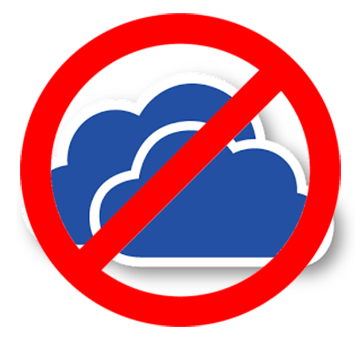 Windows 10 OneDrive verwijderen Verkenner map koppeling icoon