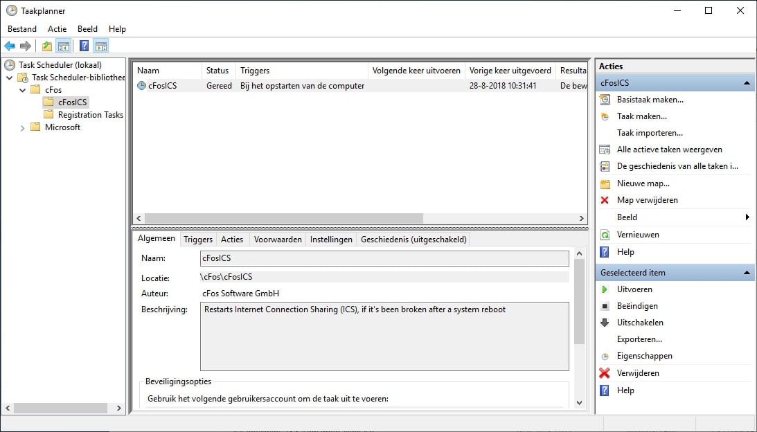 Windows 10 als router cFOSICS Anniversary Update probleem repareren