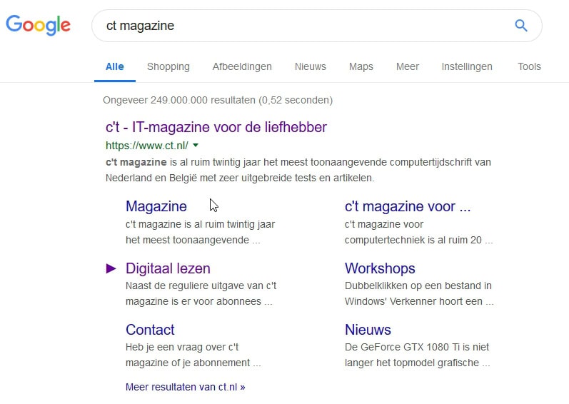 browser keyboardnavigatie