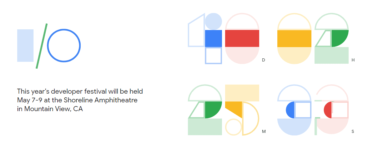 Google IO 2019 programma schedule