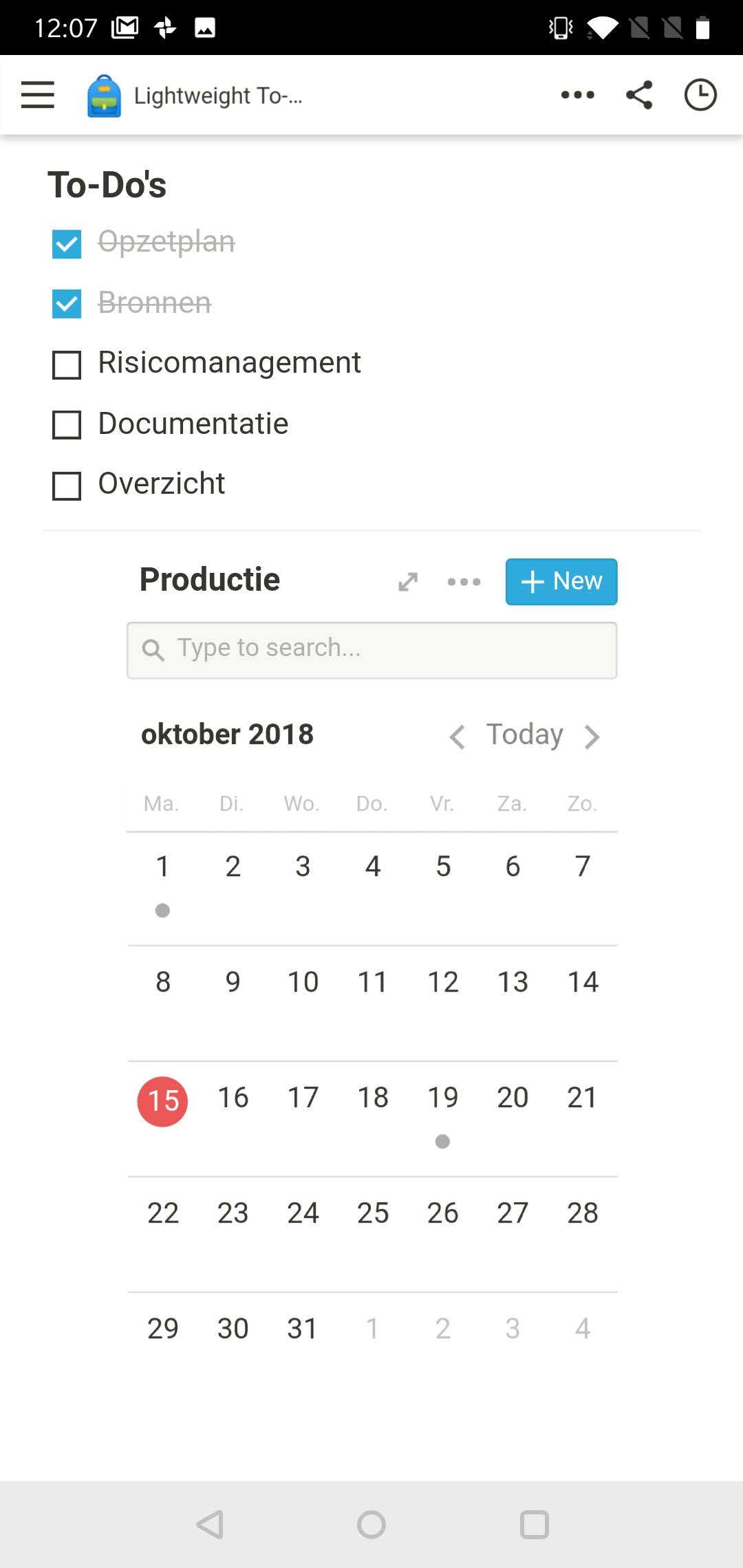 Office software voor teams app Android iOS
