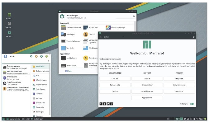 thumbnail voor Superactuele Linuxdesktop Manjaro