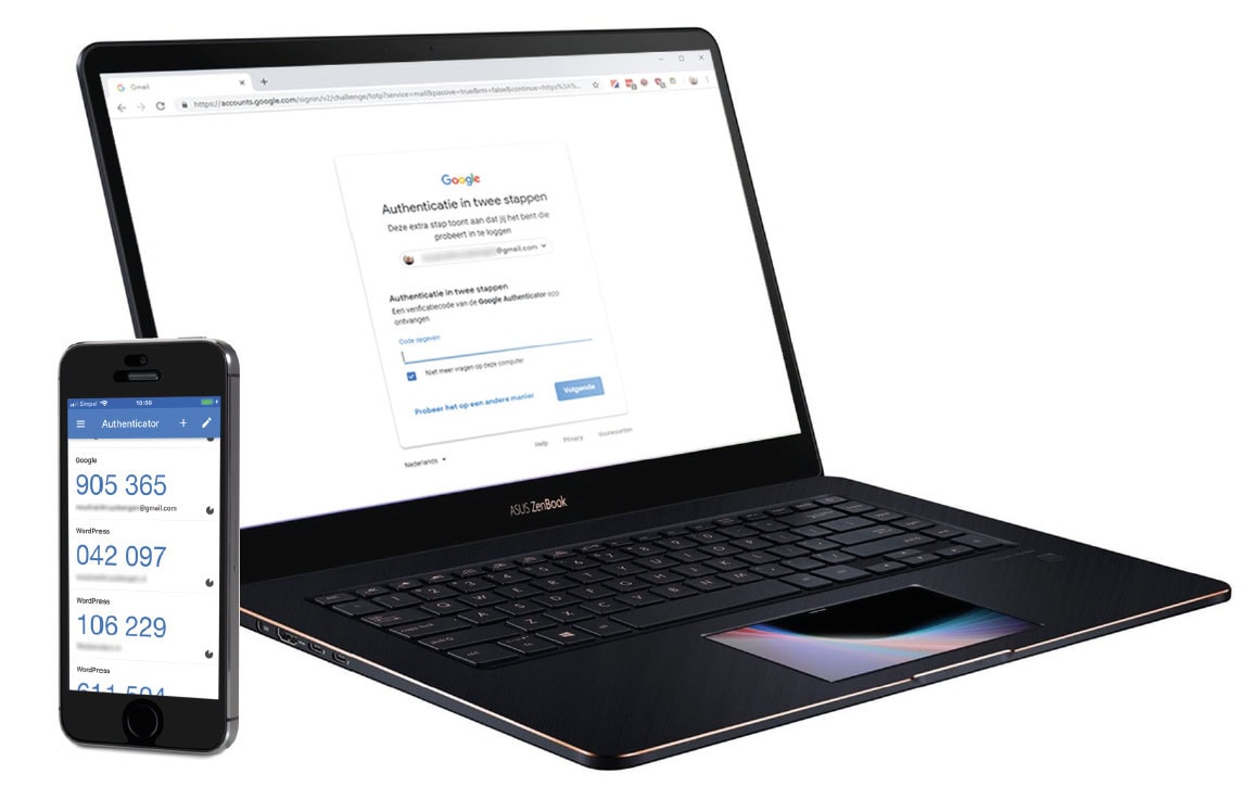 account beveiligen tweefactor authenticatie 2FA Google Authenticator Authy seed