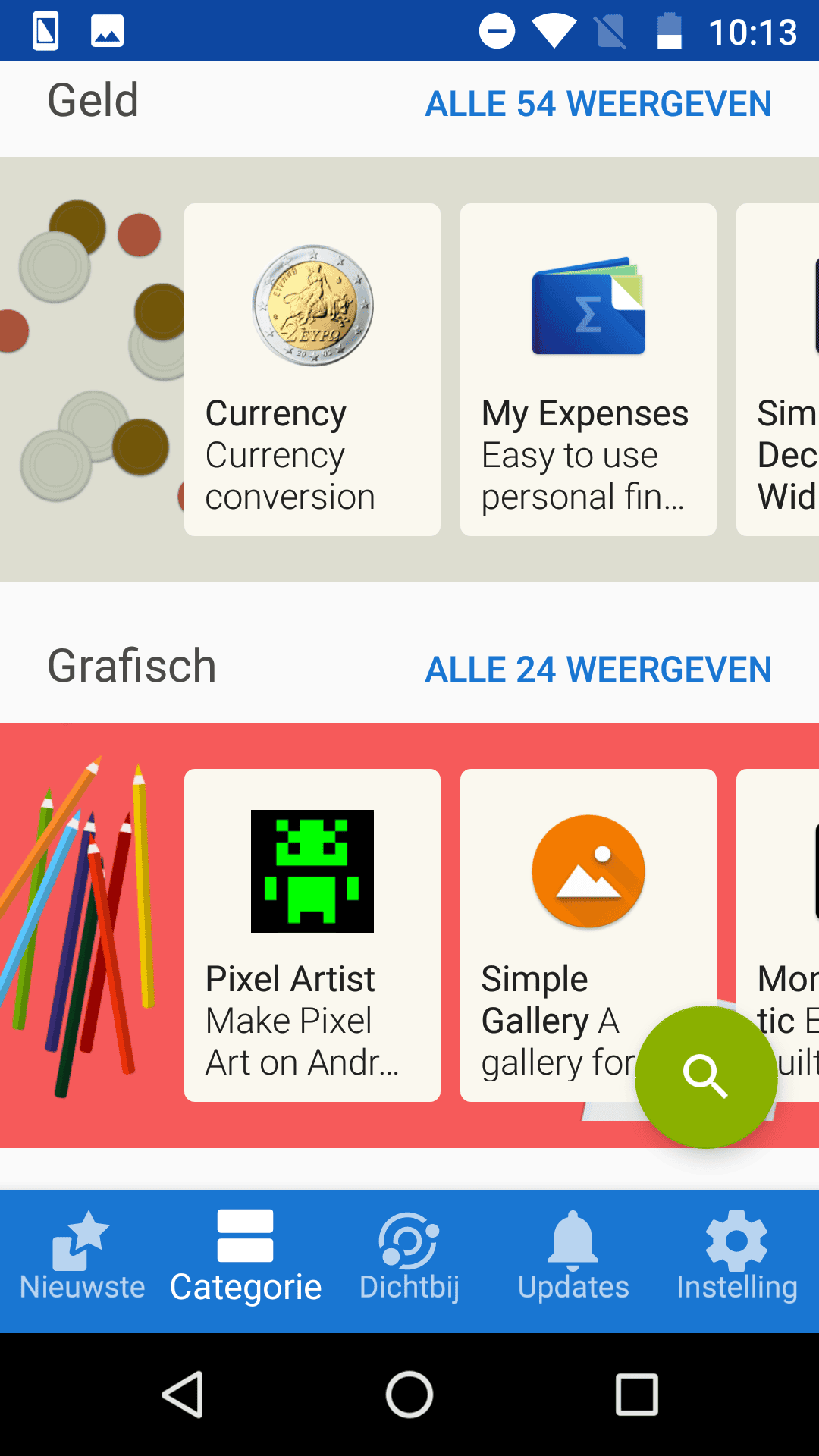 Android privacy apps zonder Google F-Droid client