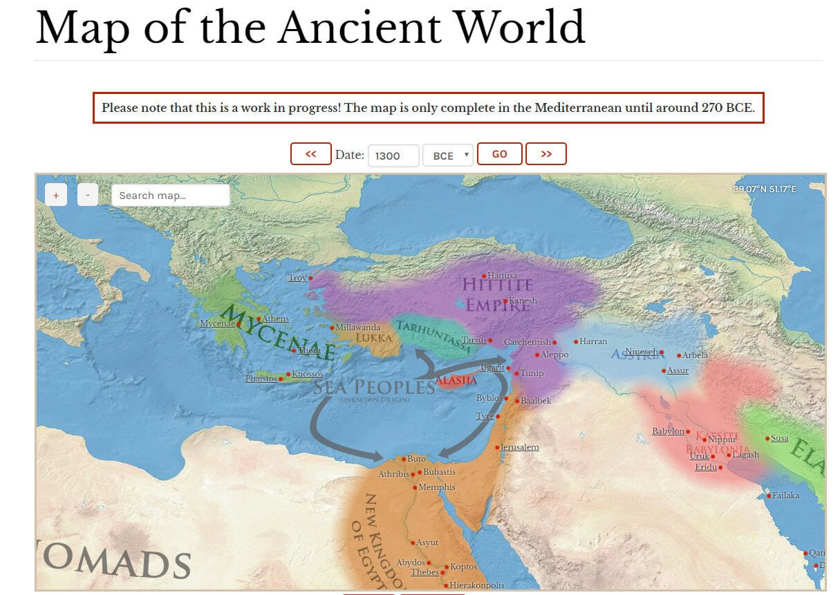 ancient history map