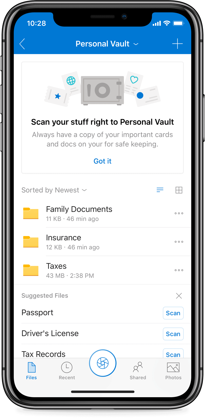 OneDrive Personal Vault