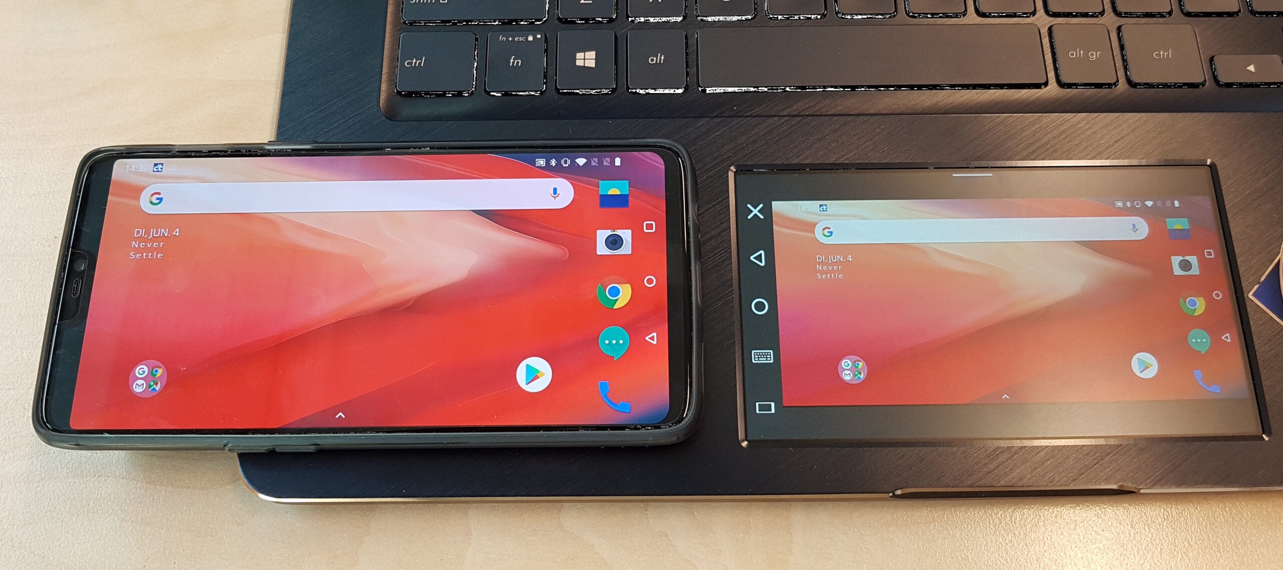 synchroniseren laptop smartphone Asus Sync ScreenPad