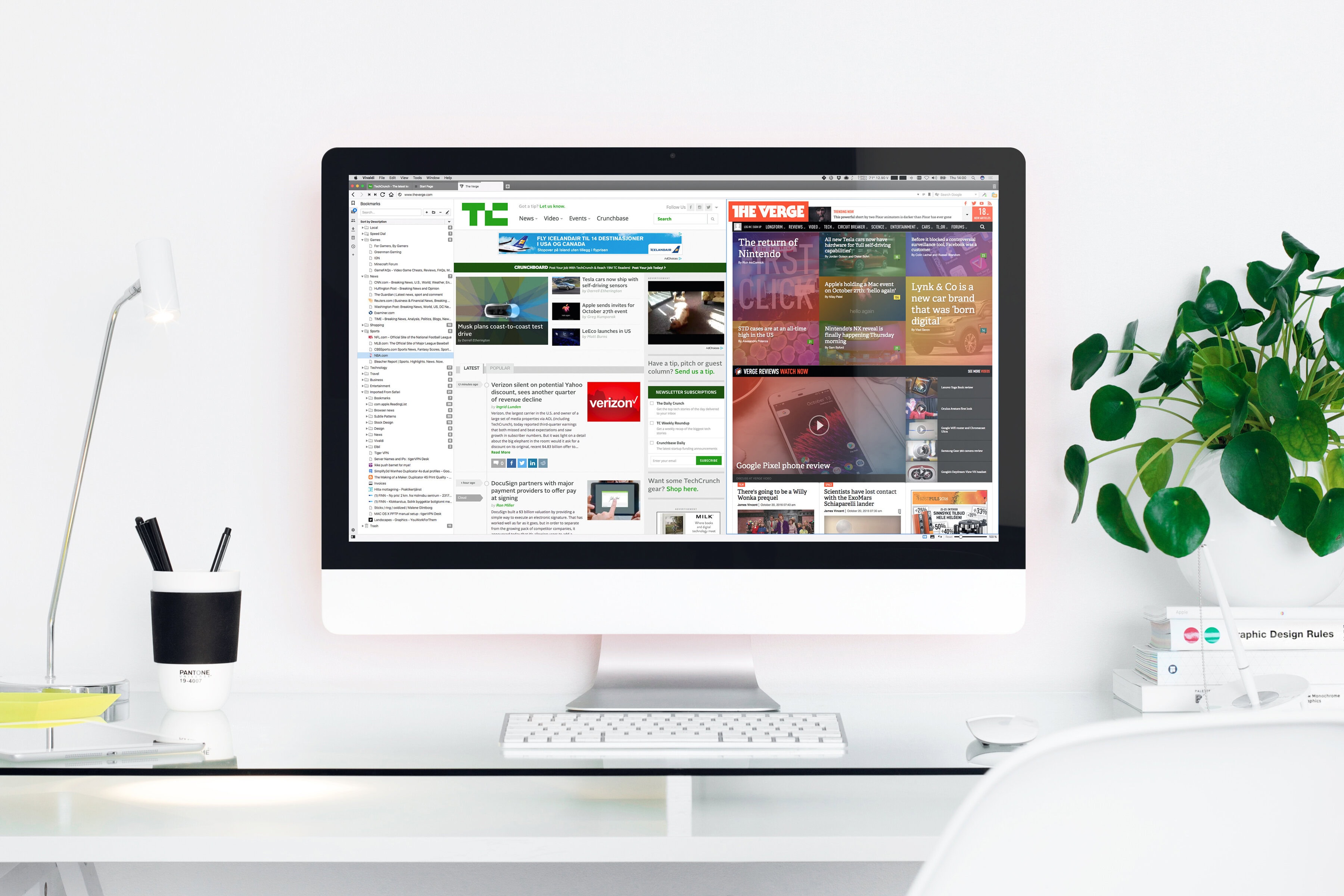 vivaldi in workspace