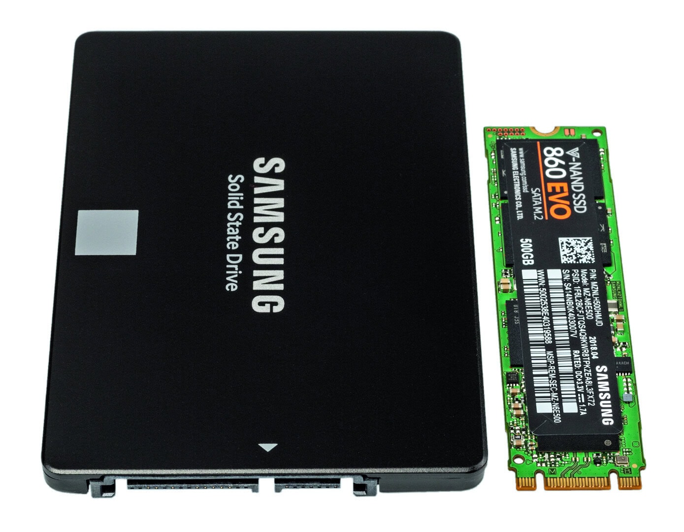 M.2 SATA ssd vs 2,5 inch Samsung_860 Evo