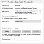 Windows 10 privacy verbeteren DiagTrack service uitschakelen opstarttype