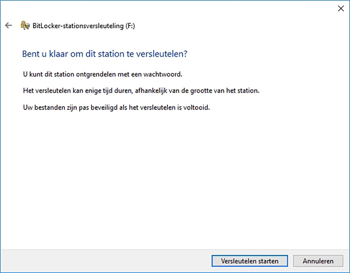 Bitlocker eDrive ssd softwarematig hardwarematig encryptie wizard activeren