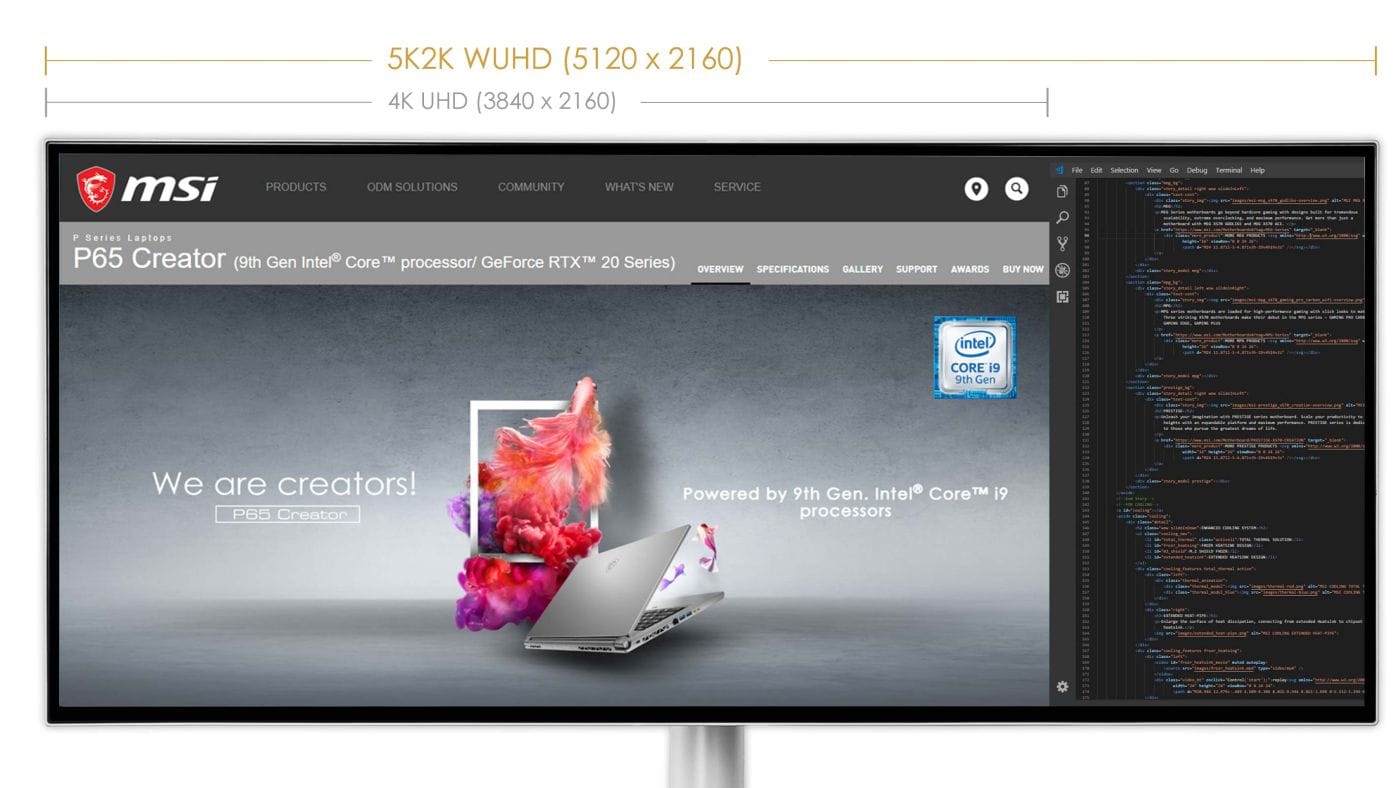 MSI Prestige PS341WU