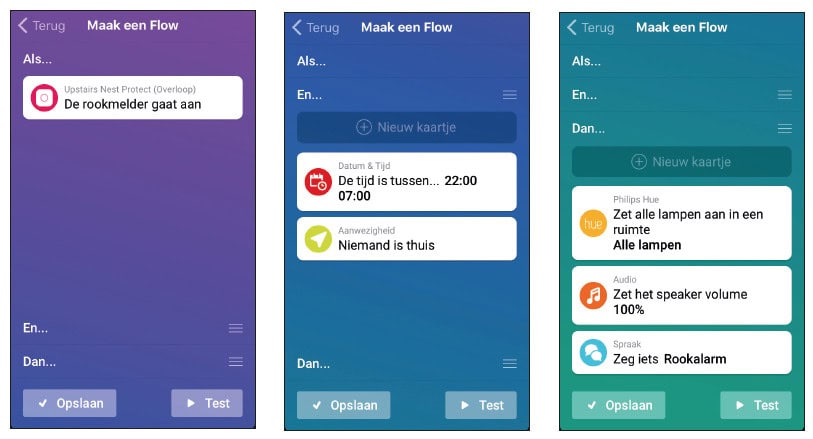 smart home centrale Athom Homey flow flows Nest Hue