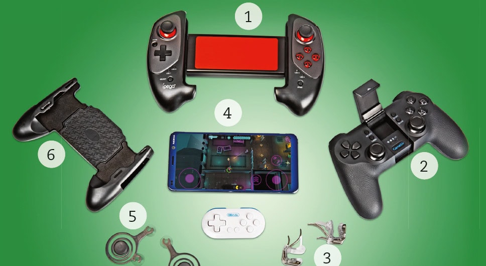 game smartphone test controller mobiele game gamepad