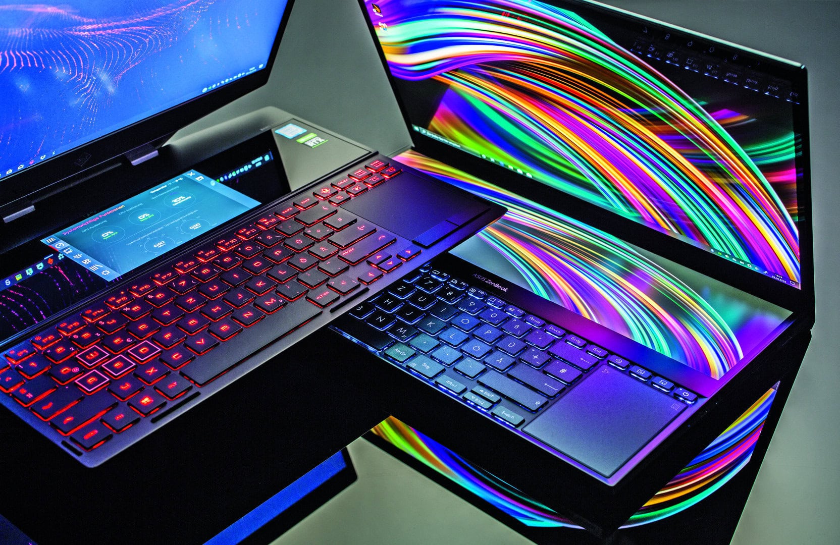 laptop twee schermen Asus ZenBook Pro Duo HP Omen X 2S