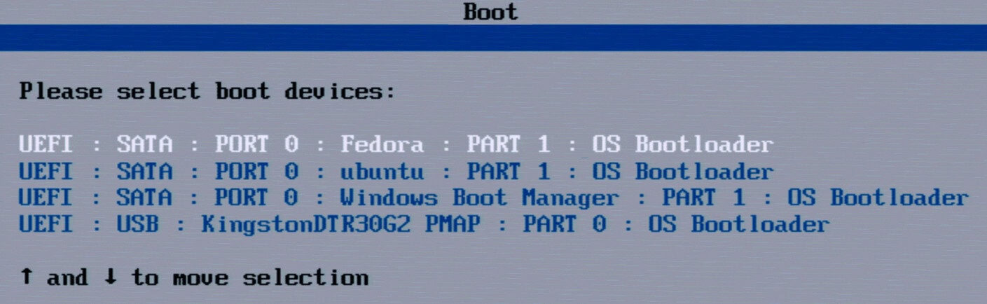 Linux parallel naast elkaar gebruiken boot problemen oplossingen UEFI BIOS bootmenu