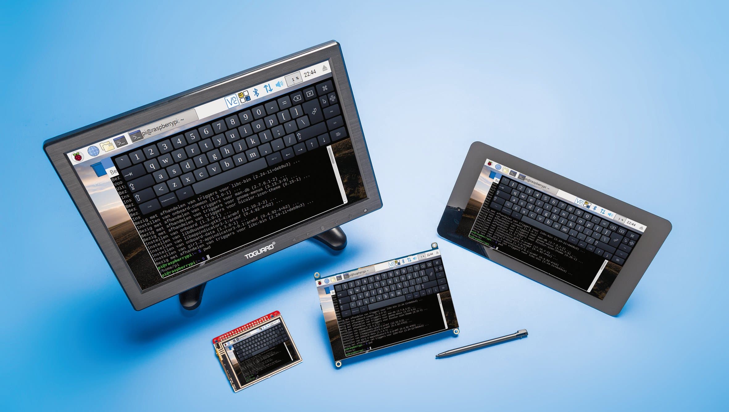 thumbnail voor Compacte touchscreens voor de Raspberry Pi