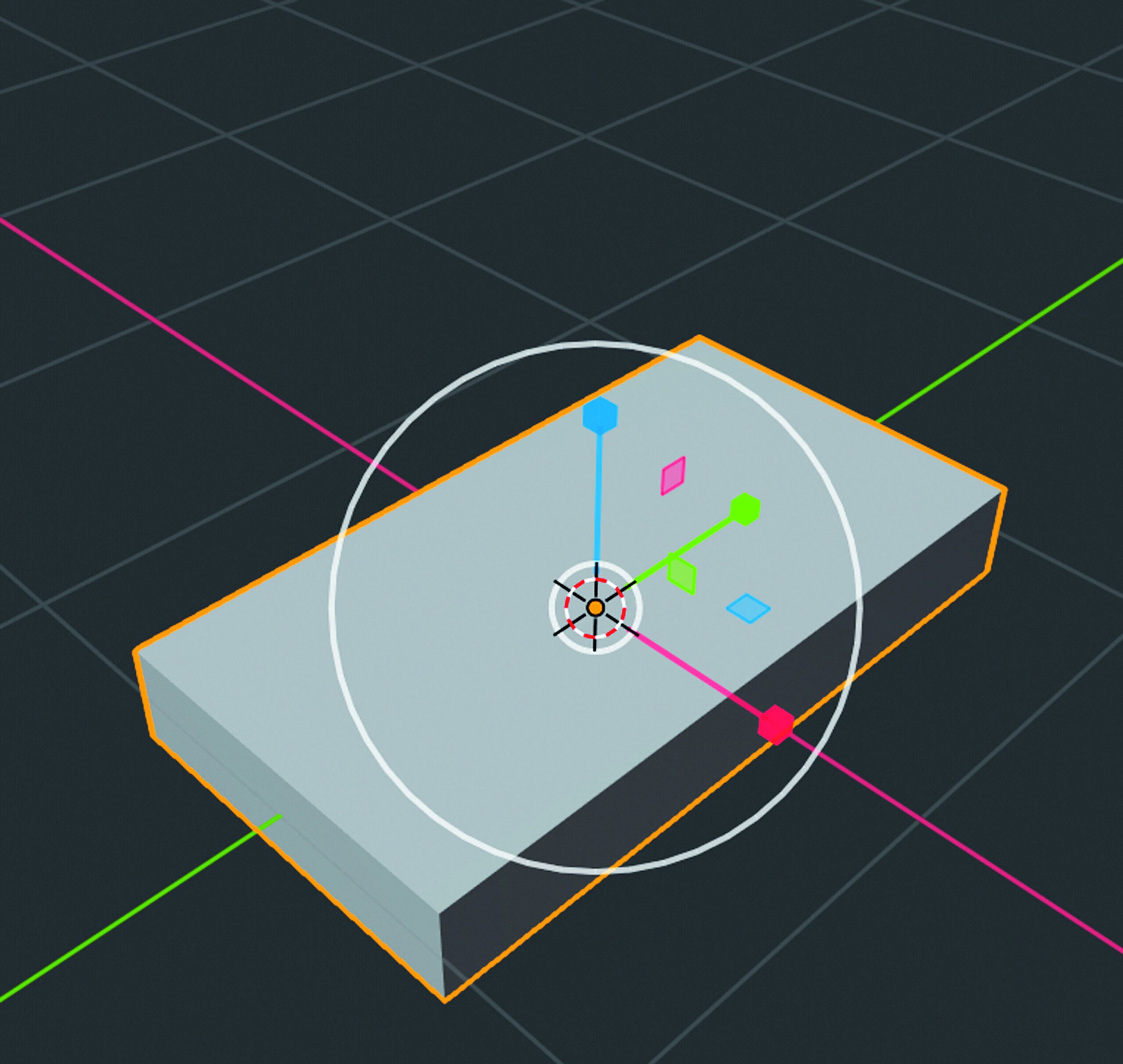Blender workshop 3D ontwerpen bodemplaat Scale-tool