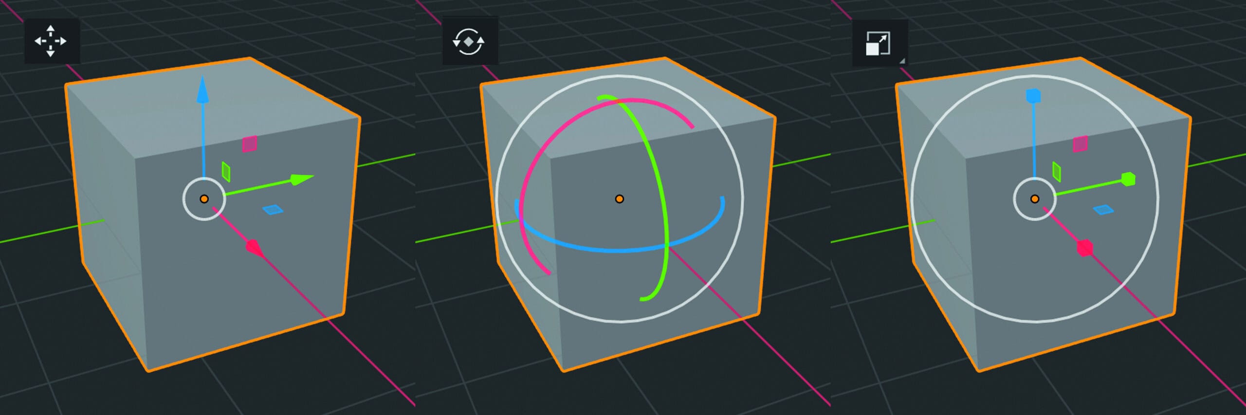 Blender workshop 3D ontwerpen object aanpassen gekleurde grepen
