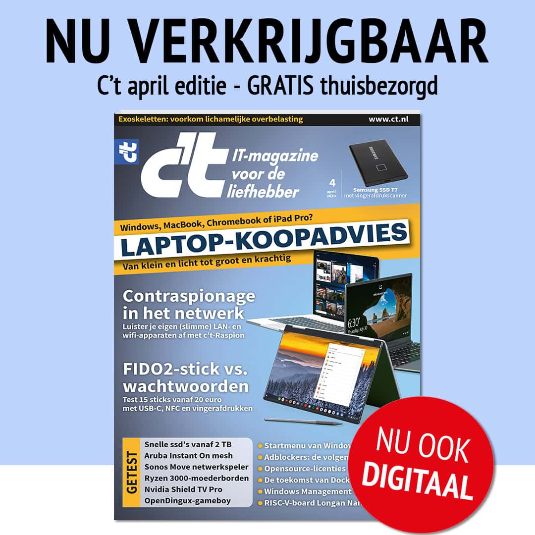 C't magazine zonder bezorgkosten papier digitaal