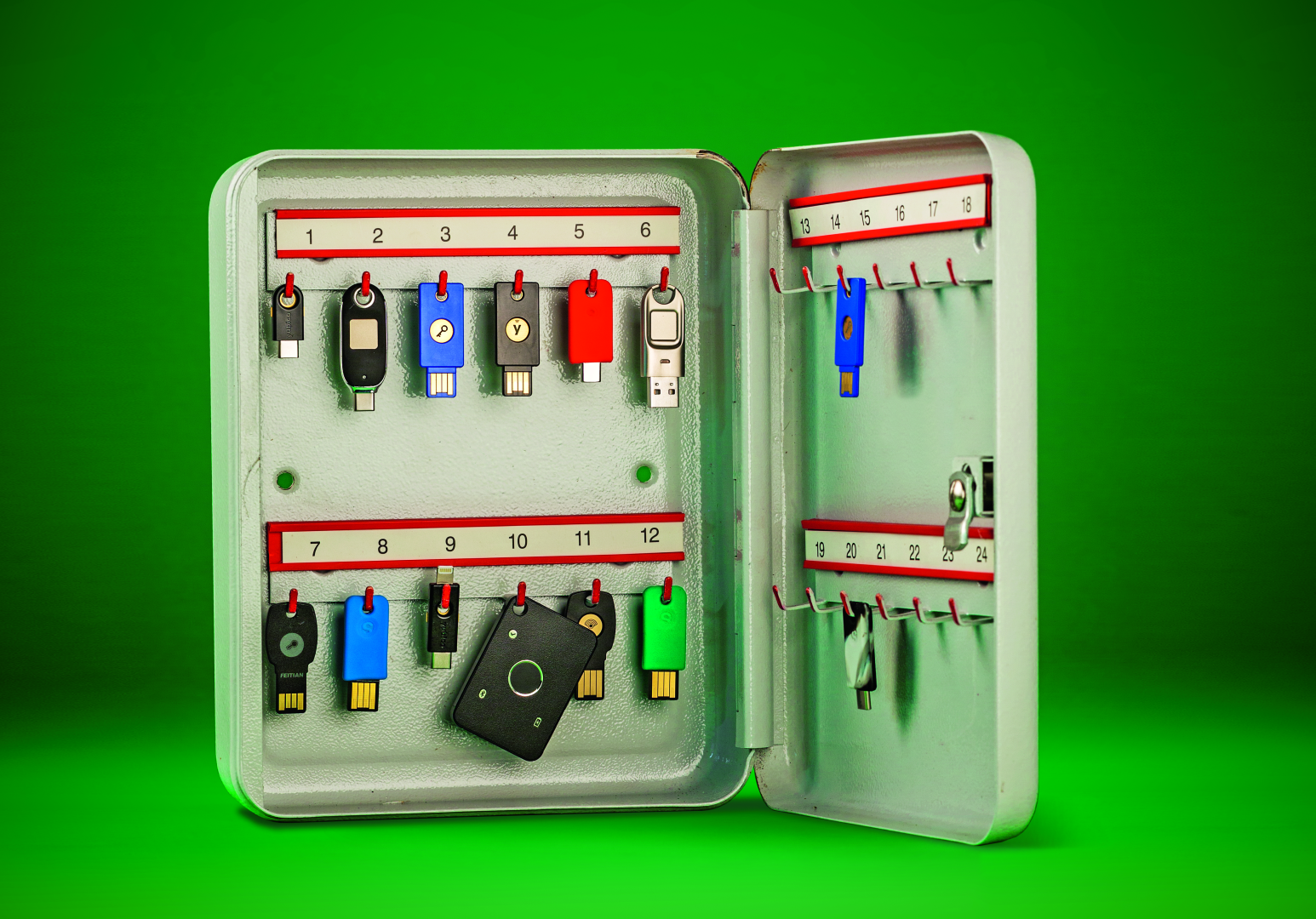 FIDO2 security key veilig inloggen zonder wachtwoord test beveiligingssleutel