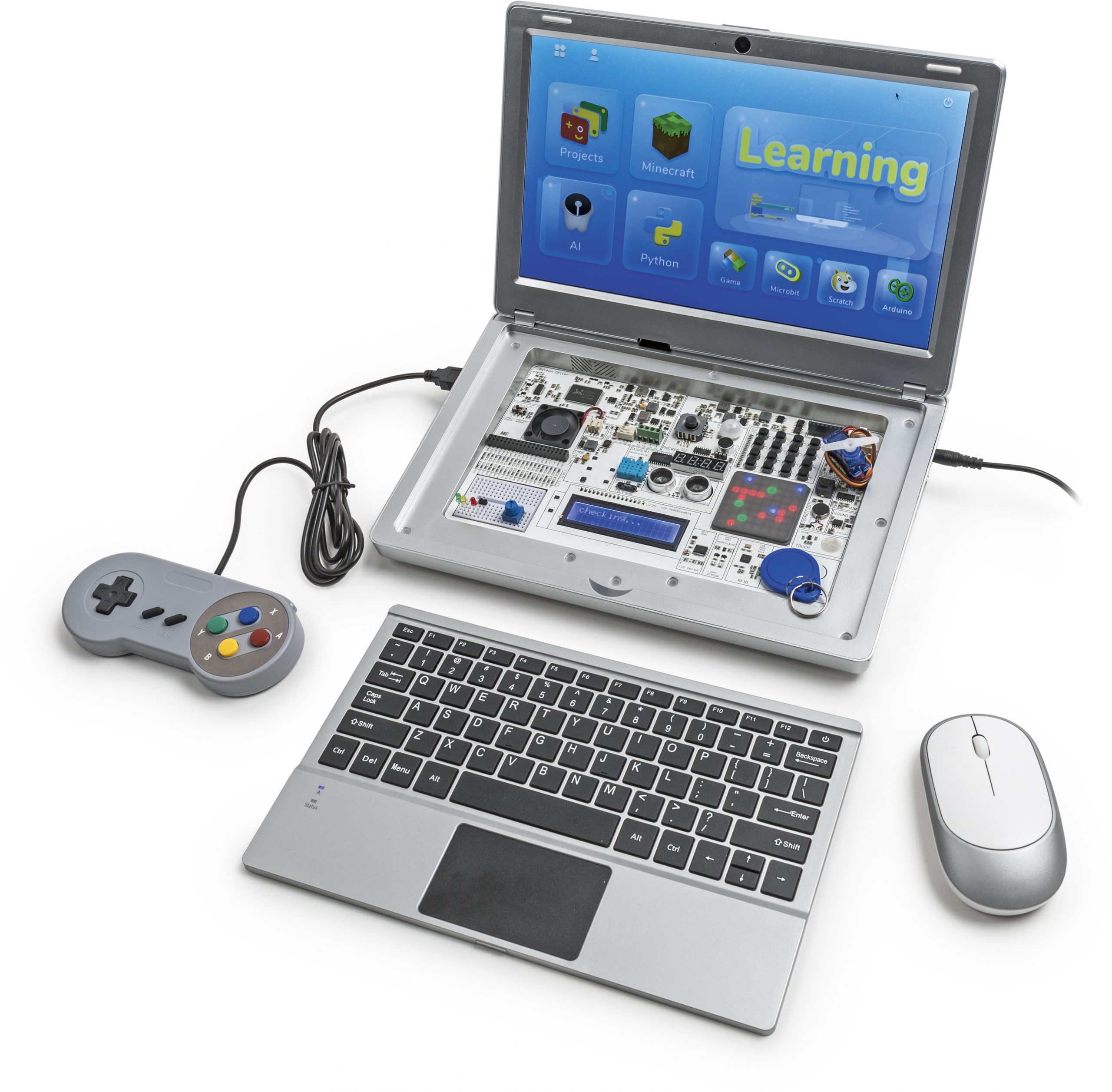 thumbnail voor CrowPi 2, een Raspberry Pi experimenteersysteem in laptopformaat