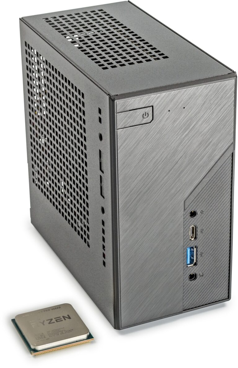 Zuinige minibarebone Asrock DeskMini X300 c't