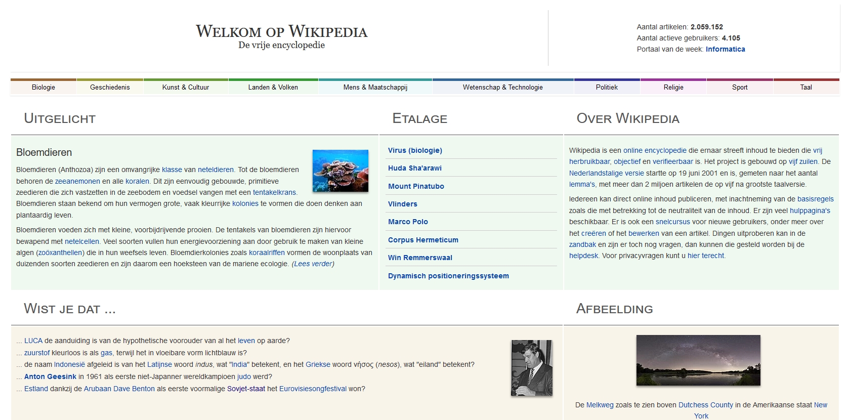Wikipedia 20 jaar; etalage